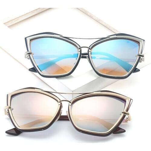 DENISA Brand Designer Cat Eye Sunglasses For Women 2021 Best Selling Vintage Retro Sunglasses Shades UV400 Cateye Glasses G645