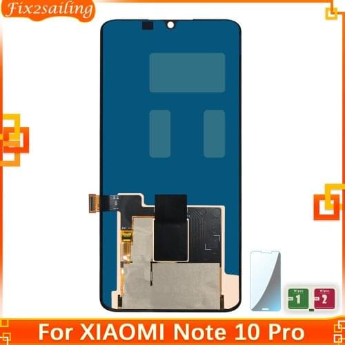 100% Tested 6.47" Display For Xiaomi Note 10 Pro Display Touch Screen Digitizer For Mi Note 10 Pro LCD Digitizer Assembly