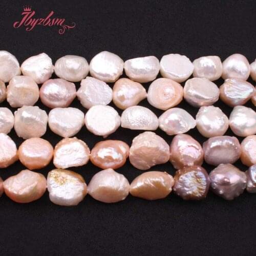 9-11mm Freeform Keshi Edsion Freshwater Pearl Natural Stone Beads For DIY Necklace Bracelet Jewelry Making 14.5" Free Shipping