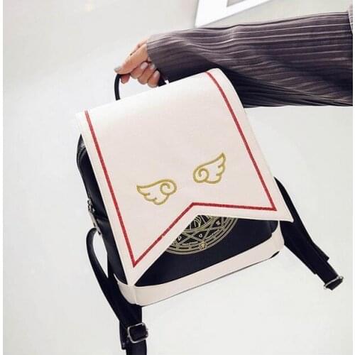 Anime Card Captor Cardcaptor Sakura Backpack Kinomoto Lolita School Shoulder Bag Wings Hot