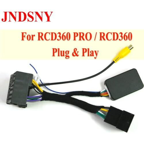 RCD360 PRO RCD360 Car Plug & Play ISO Quadlock Adapter Cable CANBUS Decoder Simulator For VW Golf 6 Jetta MK5 Passat Polo Vento