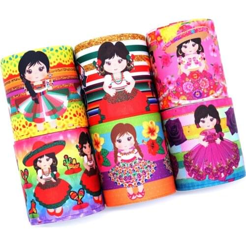 Free shipping 2019 new arrival ribbons Hair Accessories ribbon 10 yards printed grosgrain ribbons 31704