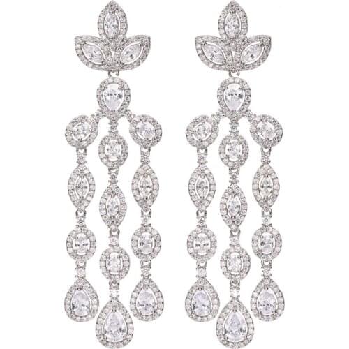 Bettyue Fashion Statement Waterdrop Appearance Earring For Female Exquisite Jewelry Wedding Party Ingenious Zirconia Ornament