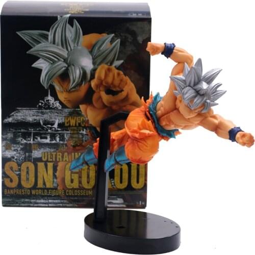 Dragon Ball Z Son Goku Anime Figures Migatte No Gokui Ultra Instinct Key of Egoism 20CM Hand-made Model Decoration Statue