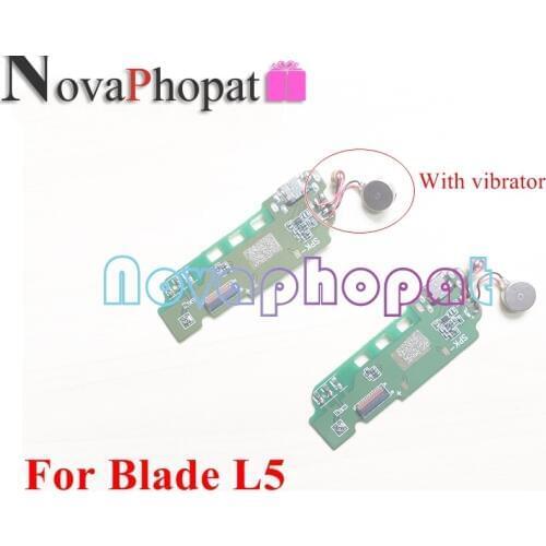 Novaphopat Charger port Flex For ZTE Blade L5 USB Dock Charging Port Connect Connector Microphone Mic Vibrator Flex Cable Board