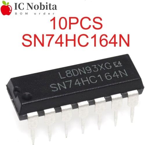 10PCS SN74HC164N DIP14 SN74HC164 DIP 74HC164N 74HC164 DIP-14 Integrated IC New