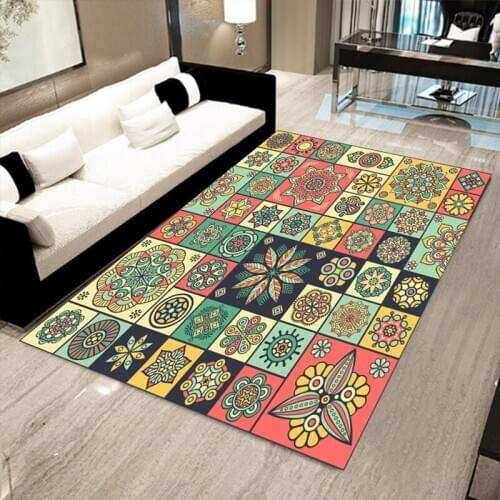 Vintage style Carpets Comfortable Anti-skid printed soft carpet modern Living room/bedroom Rug 200*300 large area Rectangle rugs