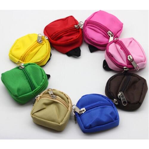 8Colors BJD Doll Backpack Bag Accessories Exquisite Mini Barbe Toys Cute Children Gifts Doll Mini Backpack