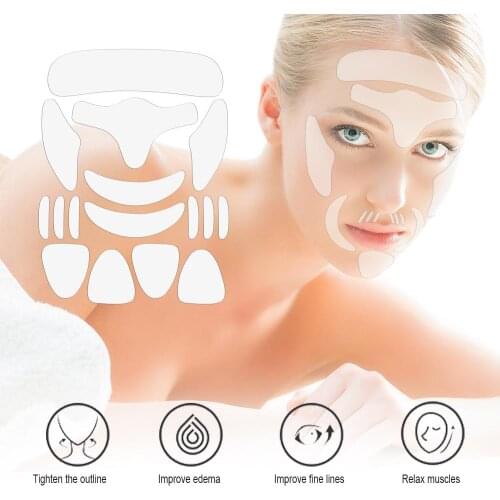 16Pc/Set Reusable Silicone Wrinkle Removal Sticker Face Forehead Neck Eye Sticker Pad Anti Wrinkle Aging Skin Lifting Care Patch