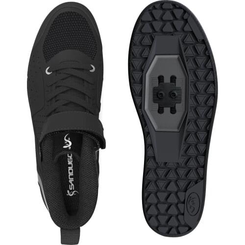 Sandugo Mens Freerider MTB Mountain Biking Cycling Shoes, Suitable for D/H Enduro Commuter, Compatible with SPD and Flat Pedals