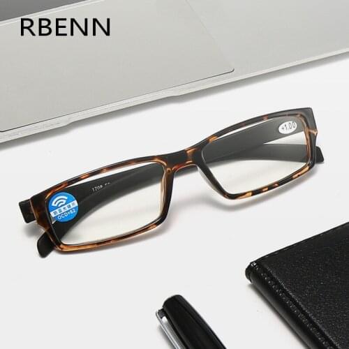 RBENN 2020 New Fashion Women Men Reading Glasses For Computer Anti Blue Light Presbyopia Eyeglasses +0.5 0.75 1.25 1.75 2.25