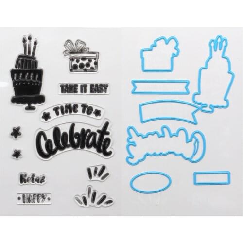 CRZCrafter Clear Stamp And Metal Cutting Dies Set Pack DIY Craft For Scrapbooking Cardmaking Journaling Decoration Silicon Seals