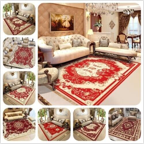 Neoclassical European style Carpets For Living Room Bedroom Bedside Floor Mat Rugs And Carpet Coffee Table Luxury tapete Rug