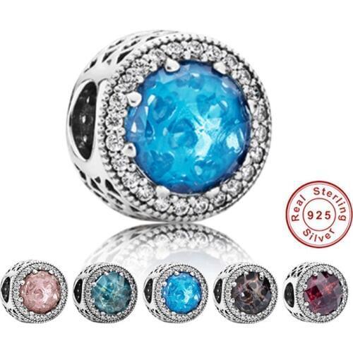 2019 new Fine jewelry Beads Fit Original Bracelet Necklace Big Hole Diy Charms For Women Enamel For Girl Gift