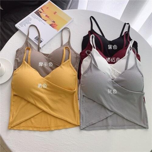 New American Back Sex Gathered Vest Beautiful Back Sings Tube Top Short Top Tops Wrapped In Chest Clothes Female Wild Wear
