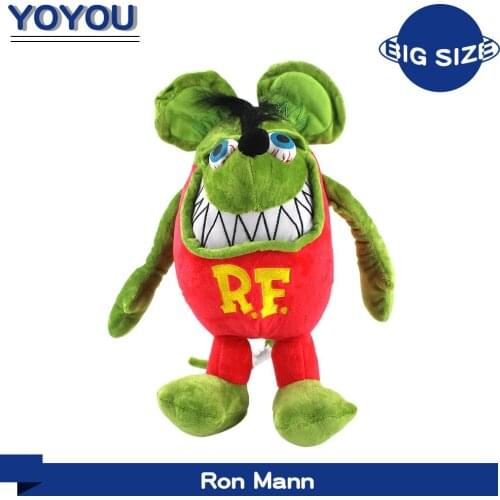 33cm Anime Tales of The RAT FINK 12Inches GREEN ED BIG DADDY PLUSH RF Plushies DOLL Cute Animal Mouse Fink Plush Toys Gift