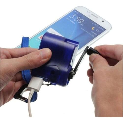 Charger USB Charging Emergency Hand Crank Power Dynamo Portable For Outdoor Mobile Phone 8899