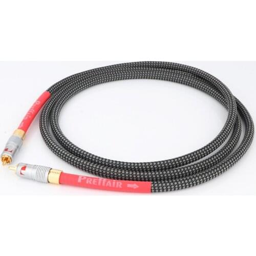 Preffair Silver Plated Digital RCA Interconnect Signal Cable With Gold Plated RCA To RCA Plug