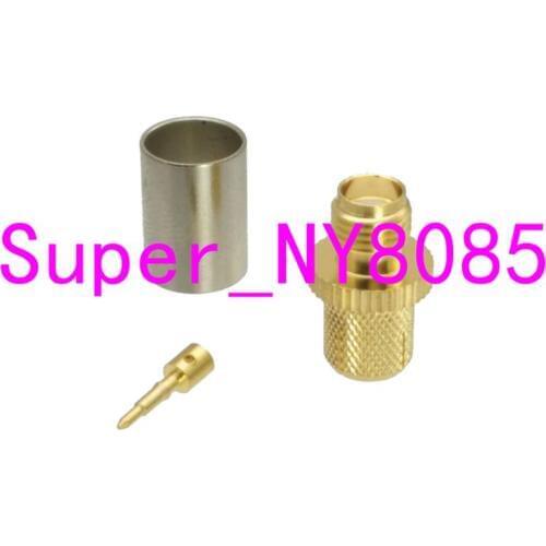Connector RP.SMA female plug crimp RG5 RG6 5D-FB LMR300 cable straight