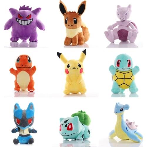 Various Pokemon Plush Toy Doll Pikachu Charmander Bulbasaur Squirtle Blastoise Charizard Stuffed Toys For Children Gifts