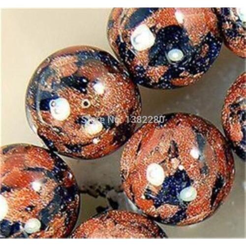 ! 10MM Blue-GOLDSTONE gold stone Abacus Loose beads 15" JT5163