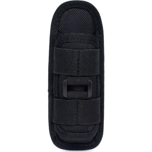 Tactical 360 Degrees Rotatable Flashlight Pouch Holster Torch Case Hunting Lighting