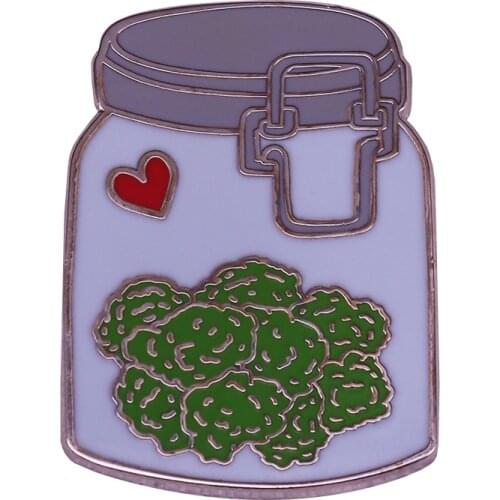 Unique Stash Jar - Weed Art Cloisonne-style Hard Enamel Pin Perfect for anywhere you show off your flair collection