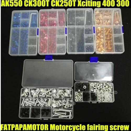 Universal Motorcycle Fairing Bolts Screw Moto Spring Bolts For kymco AK550 CK300T CK250TX Xciting 400 300 400i