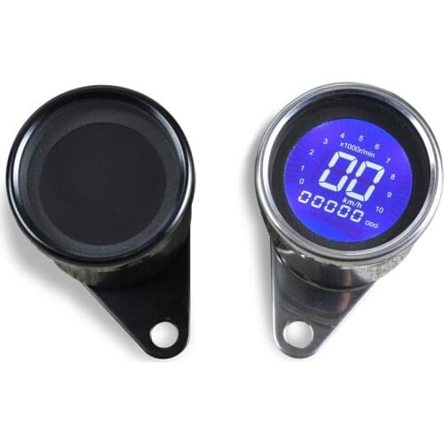 ALL NEW Universal Motorcycle Digital Motorcycle Speedometer Retro LCD Odometer Cafe Racer Tachometer indicator Scooter ATV Meter