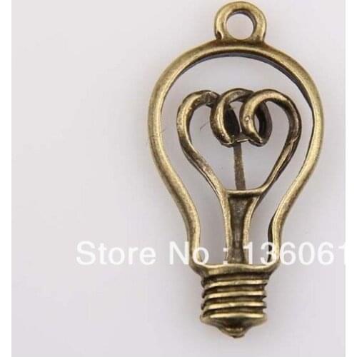 Vintage Bronze Electric Lamp Charms Pendants For Jewelry Making Findings Bracelets Handmade Accessories DIY Gifts 10PCS P156