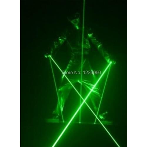 Hot sale 2pcs green lasers high power hand laser sword for laser show Bar laser man dancing stage dj performance