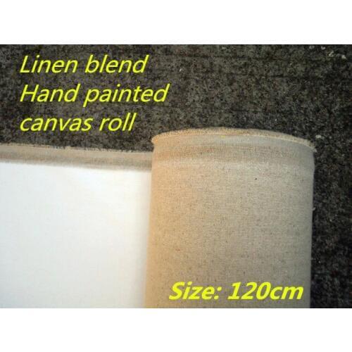 1.2m wide coat width triple primed smooth texture bleach cotton long-lasting canvas