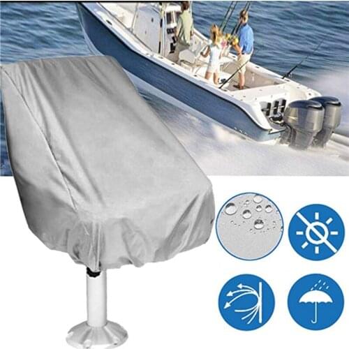 1PCS Boat Seat Cover Outdoor Waterproof Pedestal Pontoon Captain Boat Bench Chair Seat Cover Chair Protective Covers