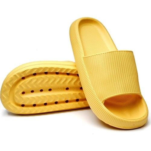 2021 Fashion Slippers Soft EVA Anti-slip Home Floor Slides Summer Shoes Women Thick Platform Women Indoor Bathroom Slipper