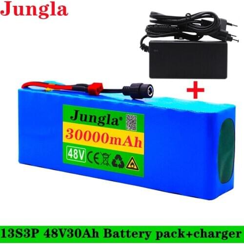 48v lithium ion battery 48v 30Ah 1000w 13S3P Lithium ion Battery Pack For 54.6v E-bike Electric bicycle Scooter with BMS+charger