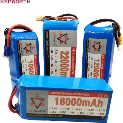 4S 14.8V RC Lipo Battery High Power 10000 12000 16000 22000mAh For Helicopter Drone plane Car Toy RC Li-Po Battery High Capacity