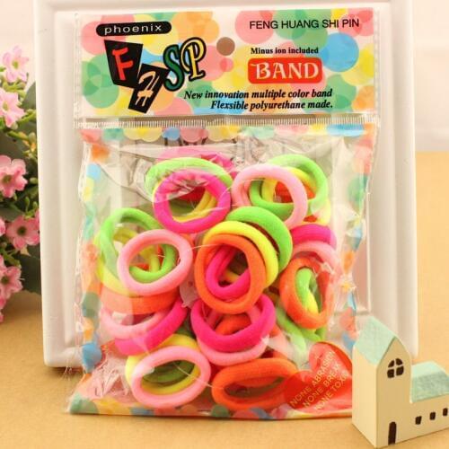 AIKELINA 25pcs/bag Child Baby Ponytail Holders Hair Accessories For Girl Headwear Elastic Rubber Band Tie Gum Hair Ring