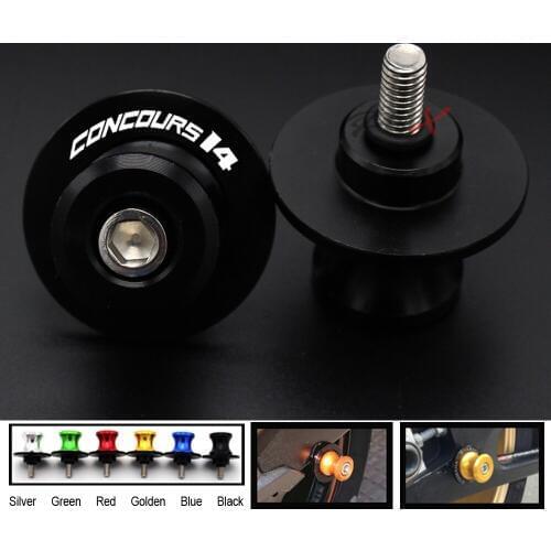 For Kawasaki GTR1400 / CONCOURS Motorcycle Accessories CNC Aluminum M10 Rocker Shaft Slider Bracket Screws 2007-2016