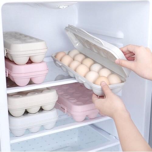 Household Egg Storage Box Drawer-Type Refrigerator Storage Box Plastic Transparent Dumpling Box Double Layer Egg Tray