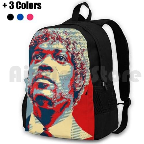 Jules Pulp Fiction ( Obama Effect ) Outdoor Hiking Backpack Waterproof Camping Travel Pulp Fiction Jules Jules Winnfield Samuel