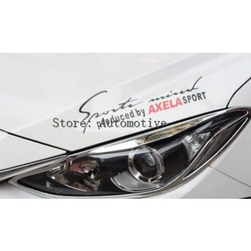 Fit For 2014 2015 2016 for Mazda 3 Axela Pre-Facelift Chrome Front Lamp Light Headlight Cover Trim Molding Garnish Frame Styling