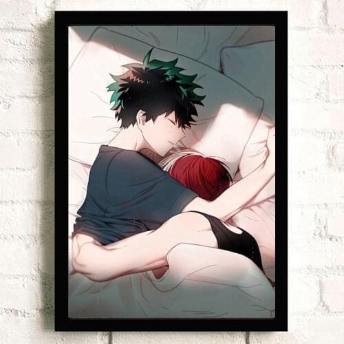 Canvas Painting Anime Posters My Hero Academia Bakugo Katsuki Shoto Todoroki Izuku Midoriya Wall Art Picture Home Decor