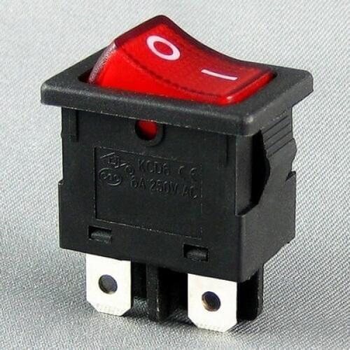 Ship switch KCD6 21N 4 feet with red light power switch 6A
