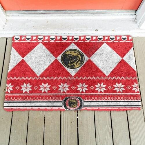 3D Printed Dinosaur Red Doormat Indoor Doormat Non Slip Door Floor Mats Decor Porch Doormat