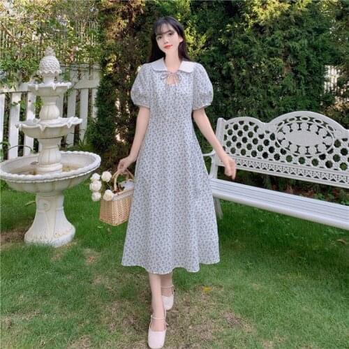 97991# Maternity Clothes Summer Short Sleeves Easy Matching Loose Mid-Long Dress Pregnant Women Pregnancy Clothes