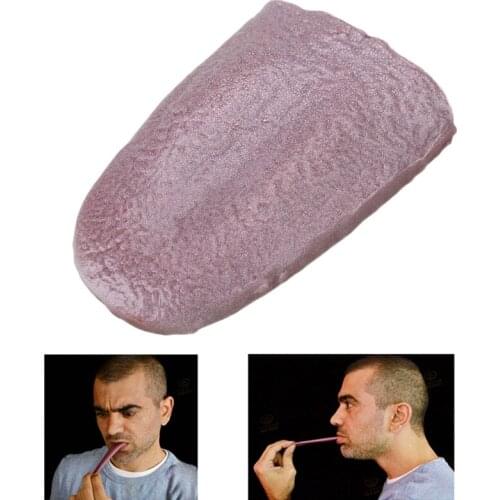 Hot Sale New Attractive Horror Funny Magic Tricks Whole Person False Simulation Rubber Tongue Decompression Halloween Prank