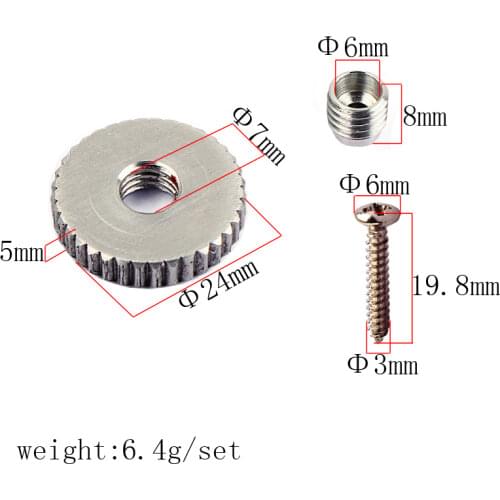 NEW silvel Strap Button w/ Mounting Screw for Guitar Mandolin