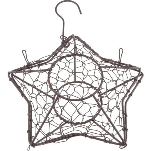 Star Shape Rustic Iron Wire Frame Succulent Pot Iron Planter 3cm