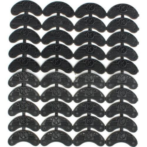 FGGS-40PCS 20-Pair Rubber Heel Savers Toe Plates Taps DIY Shoe Repair Pads Size:56*24*3.1MM