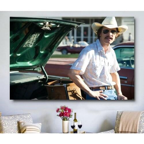 W276 Matthew McConaughey Dallas Buyers Club Movie Trend Beautiful Fashion Silk Fabric Wall Poster Art Decor Sticker Bright